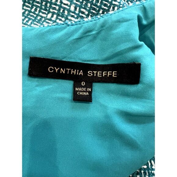 Cynthia Steffe Beaded Tweed Adriana Dress in Jade Size 0 - Picture 6 of 6